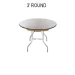  3ft Round Table