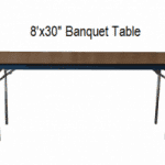  8x30 Banquet Table